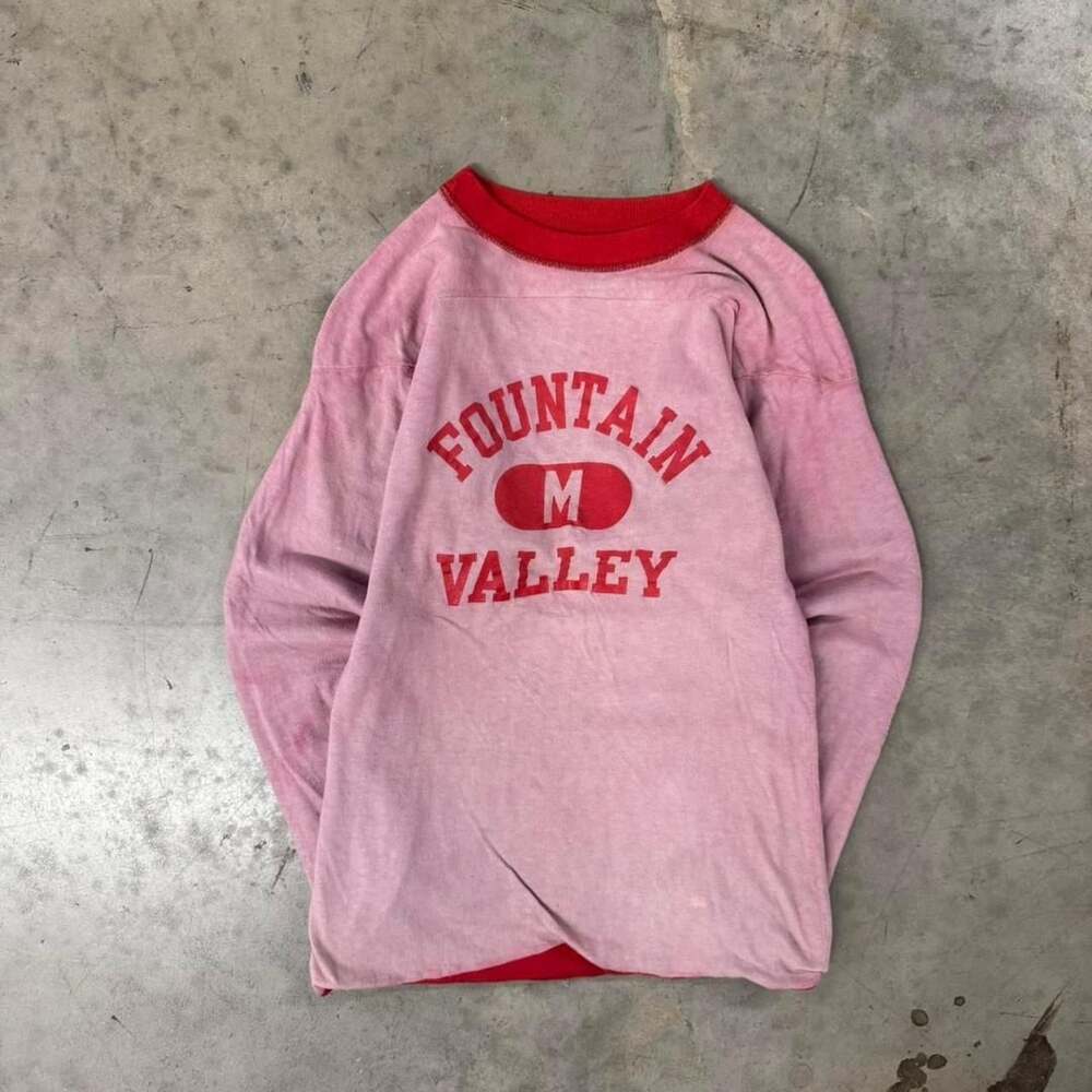 Vintage 1960s Champion Fountain Valley Ringer Sweatshirt